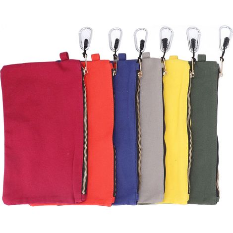 Werkzeugtasche Mit Reißverschluss, Set Aus Robusten Canvas-taschen Mit Karabinerhaken, 6-teiliger Mehrzweck-organizer