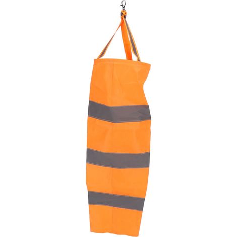 Reflektierender Windsack Zur Windrichtungsanzeige Im Freien, Z. B. Für Flughäfen, Bauernhöfe, Gärten Und Parks, Orange, 100 Cm