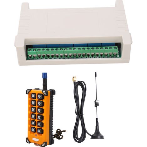 12-tasten-fernbedienungs-encoder, 433 Mhz, Mit Antennenkanal, Drahtloses Controller-relais-kit, Dc 24 V