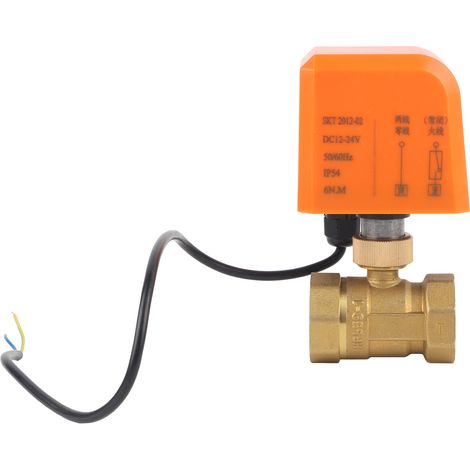 Elektrisches 2-wege-kugelventil, Messinggewinde, Für 12/24 V Gleichstrom, Motorisierte Mechanische Ausrüstung, Dn25