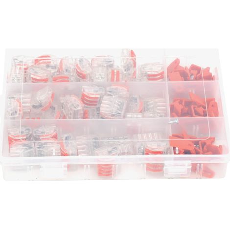 60-teilige Hebel-drahtverbinder, Kompaktverbinder Pct-212 213 215 Mit Befestigungsclipschraube