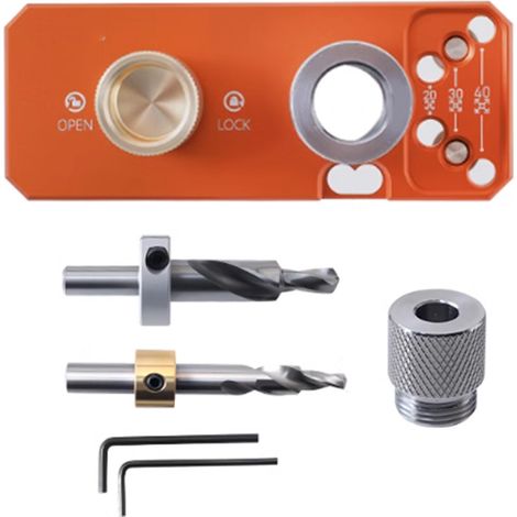 Bohrschablone Für Aluminiumprofile, Hilfsstanzwerkzeug Mit M8- Und M6-stufenbohrern Für 20-mm-, 30-mm- Und 40-mm-profile