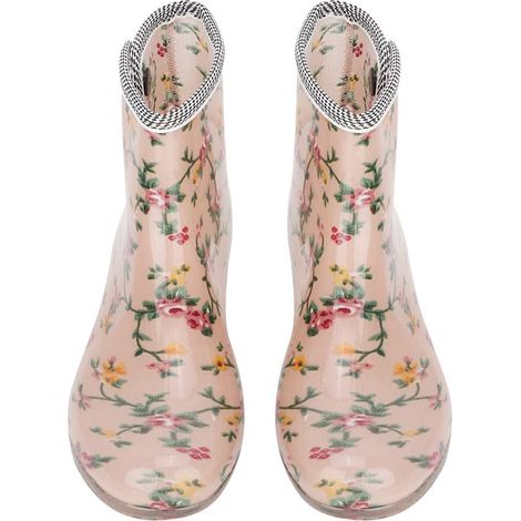 Wasserdichte, Rutschfeste, Bedruckte Damen-regenstiefel, Runde Zehenpartie, Elegantes Design, Gartenschuhe (38)