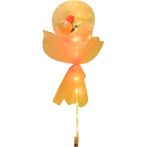 Rosenstrauß In Einem Transparenten Ballon, Langlebiger, Leuchtender Rosenstrauß Aus Ballon Mit Karton Für Feste (rosa)