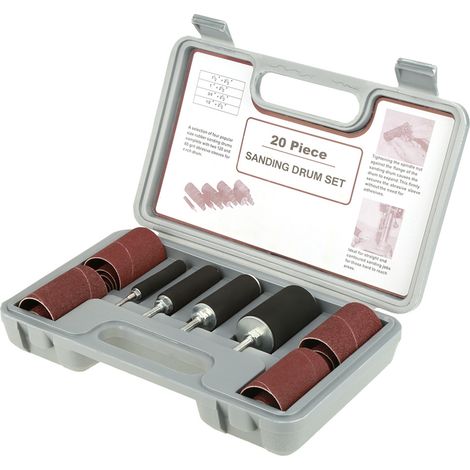 Trommelschleifer-set, Trommelschleifwerkzeug-set Mit Koffer, Für Bohrmaschinen, 20-teilig