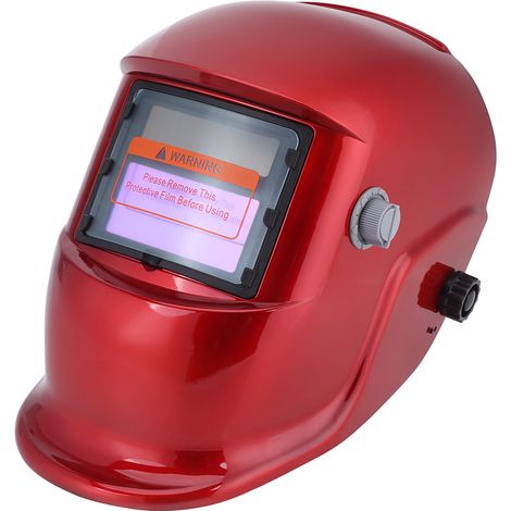 Solarbetriebene, Selbstverdunkelnde Schweißermaske Für Wig-, Mig-, Lichtbogen-, Schleif- Und Plasmaschneiden Mit Einstellbarer Schutzstufe. Schutzbereich: Din 9–13