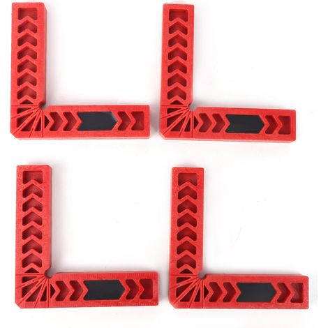 4-teiliges L-förmiges Schreiner-set, 90-grad-winkelversteller, Winkelklemme, Holzbearbeitungswerkzeuge