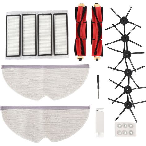Mijia Saugroboter-set Mit Haupt- Und Seitenbürste, Filter, Wischpad Und Ersatzteilen