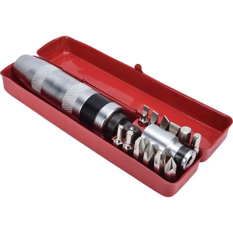 Set Aus Manuellem Schlagschrauber, 1/2-zoll-vierkant-auf-sechskant-adapter, Wendeschrauber Mit 12 Bits