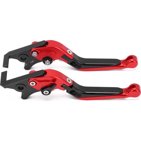 Zweiteilige Motorradbremshebel (links Und Rechts), Tuningzubehör, Pit-dirt-bike-teile, Motocross-ersatz Für Yamaha Nmax 155 (2015–2021), Rot