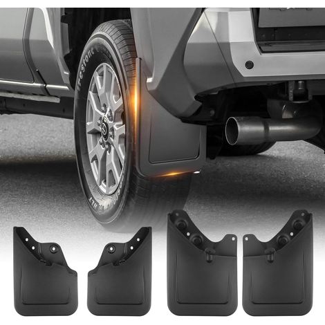 4er-set Schmutzfänger – Schwarz – Spritzwassergeschützt – Flexibel – Inkl. Befestigungsmaterial – Für Toyota Tacoma Ab Baujahr 2024