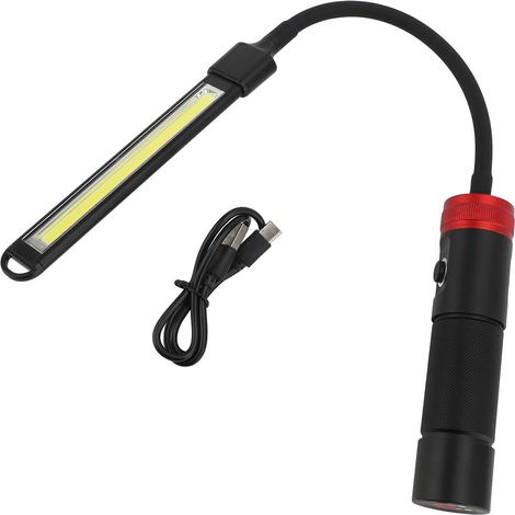 Led-arbeitsleuchte – Flexibler Schwanenhals – Usb-aufladbar – Magnetisch Und Tragbar – Für Mechaniker Und Autoreparaturen
