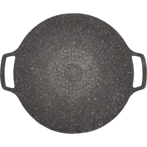 Koreanische Bbq-grillpfanne, Rauchfreie Antihaft-grillplatte, Grillplatte Aus Aluminiumlegierung, Pfanne (universalgröße 36 Cm)