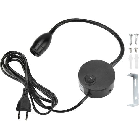 Schwarze, Verstellbare Led-nachttischlampe Für Hotelzimmer, 50 X 240 V (eu-stecker)