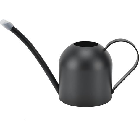 Schwarze Edelstahl-gießkanne (500 Ml) Mit Langer Öffnung, Für Blumentöpfe Und Verschiedene Topfpflanzen Und Blumen.