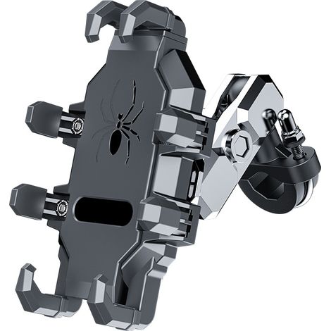 Silikon-handyhalterung Für Motorräder – Stoßdämpfend, Sichere Verriegelung Und Drehbar, Kompatibel Mit Smartphones Von 4,7" Bis 7,2".