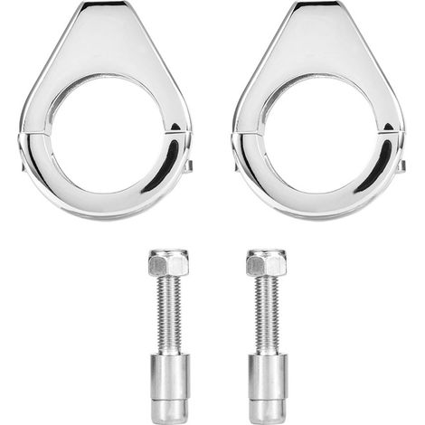 Modifizierte Motorrad-blinkerhalterung Aus Aluminiumlegierung Mit 41-mm-gabelklemmen, Schwarz
