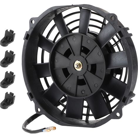 8-zoll-universal-elektrolüfter Für Heizkörper Und Klimaanlagen, 10 Flügel, 12 V, 80 W, 2250 U/min