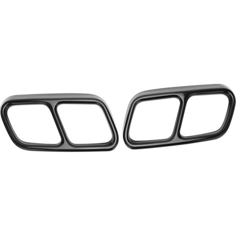 Vierfach-auspuffblenden, Edelstahl-ersatzteil Für Mercedes-benz Cls W218 2012-2017 (glänzend Schwarz)