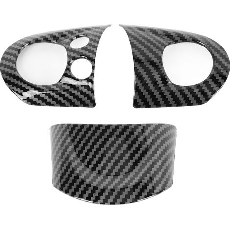 Lenkradabdeckung Aus Kohlefaser, 3-teilig, Farblich Abgesetzt, Um Kratzer Zu Vermeiden, Für Cooper R54 R55 R56 R60