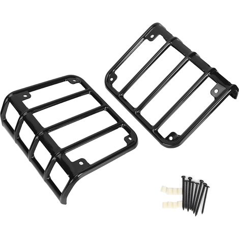 Paar Rücklichtabdeckungen Für Jeep Wrangler Jk 2007-2017, Schwarz