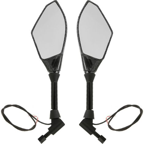 Led-seitenspiegel Mit Blinker Für Motorräder Mit 10-mm-lenker