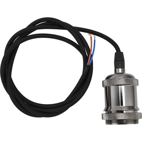 Hängelampen-kabelset, Benutzerfreundliches Hängelampen-kabelset Mit Stecker, Schwarz Mit Aluminiumverbinder Für Hausbar Und Küche