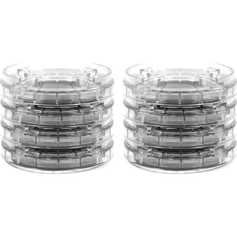 8-teiliges Set Kunststoff-multislot-möbelfüße Anti-rutsch-matte Bettstopper Fußmatte Für Tisch, Schreibtisch, Sofa Und Stühle (transparent)
