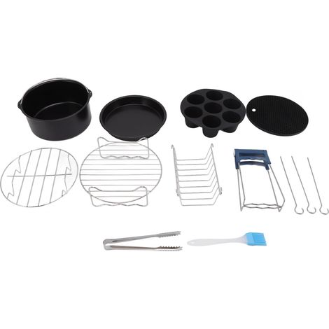 20 Cm Hitzebeständiges Edelstahl-heißluftfritteusen-set Für Einfache Reinigung, Geeignet Für Die Heimische Küche Und Die Gastronomie