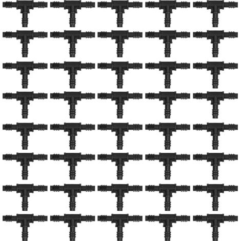 Tropfbewässerungsanschluss, Schlauchverbinder, 8/12-mm-t-rohr Für Garten Und Rasen, 40 Stück