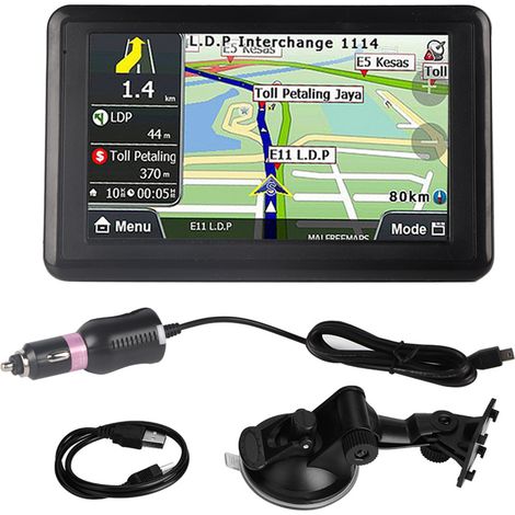 Universelles 5-zoll-touchscreen-autonavigationssystem Mit Gps-navigation, Ddr256m, 8g, Mp3, Fm, Europakarte, Q5 1