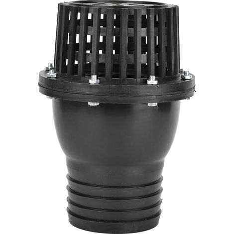 Flaches Niederdruck-rückschlagventil Aus Schwarzem Pvc Für Wasserpumpen (4 Zoll)