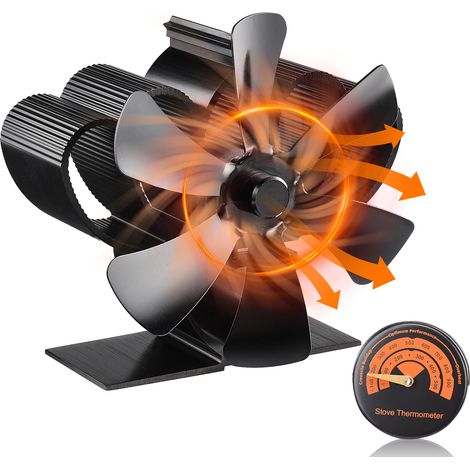 6-blatt-ventilator Für Holzöfen Und Kamine, Wärmebetriebener Ventilator