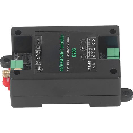 Gsm G203 3g/4g Garagentoröffner, Fernbedienung, Unterstützt Neustart Und Reset Per Fernzugriff, Dc 9–36 V