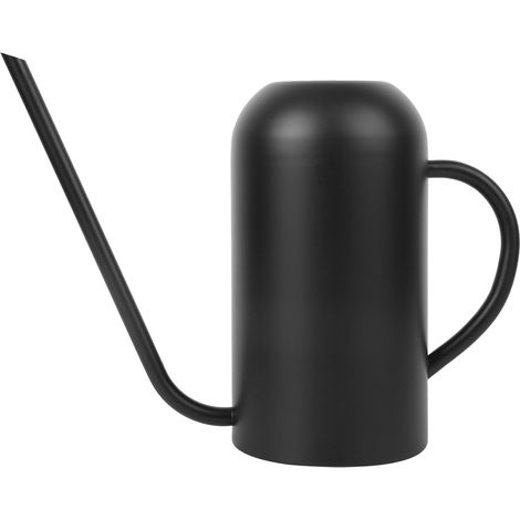 Gießkanne Aus Edelstahl Mit Langem Ausguss, 1,5 L, Für Garten, Blumen Und Pflanzen, Bewässerungswerkzeug, Schwarz
