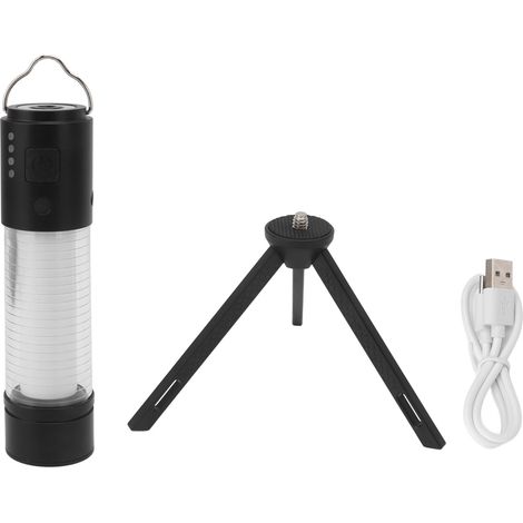 Usb-typ-c-led-campinglaterne Mit 2600 Mah, Magnetische Campinglampe Mit Stativ Für Notfälle Bei Stromausfällen Durch Gewitter