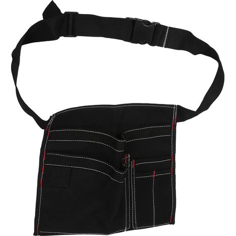 Werkzeugtasche Aus Canvas, Hüfttasche, Werkzeugtasche Mit Sicherheitsverschluss Für Schreiner, Elektriker Und Heimwerker
