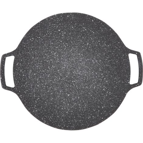 Koreanische Bbq-grillpfanne, Rauchfreie Antihaft-grillplatte, Grillplatte Aus Aluminiumlegierung, Bratpfanne (gastyp 33 Cm)