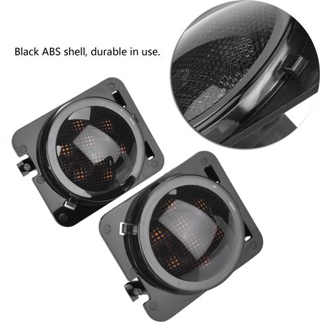 Paar Dc 12v Led-blinker Für Die Kotflügel, Links Und Rechts, Gelbes Licht, Seitenmarkierungsleuchte Mit Einer Lebensdauer Von 50.000 Stunden Für Jk 2007-2015