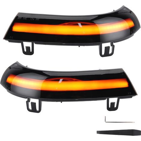 Paar Rückspiegelblinker, Dynamische Fluidlampe Passend Für Skoda Superb B5 02-08