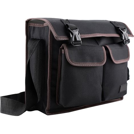 Schultertasche Aus Dickem Oxford-gewebe, Organizer Für Elektriker/reparaturarbeiter (schwarz)