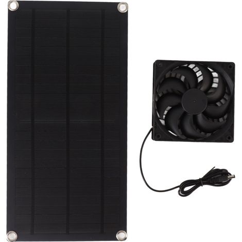 10-w-ip65-tragbarer, Solarbetriebener Lüfter Aus Monokristallinem Silizium, Wasserdichter Abluftventilator Für Wohnmobile, 18 V