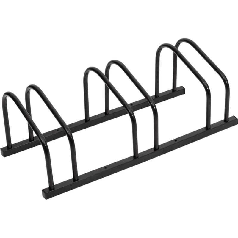 Schwarzer Fahrradträger Aus Stahl Für 3 Fahrräder