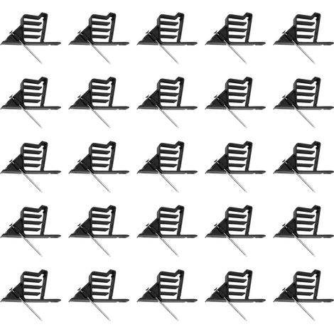 Packung Mit 25 Kabelbindern, Befestigungsclips Mit Stahlnägeln, Mehrzweck-kabelbinder Für Elektrokabel, Isolierte Clips Für Die Meisten Kabeltypen, Einfache Montage
