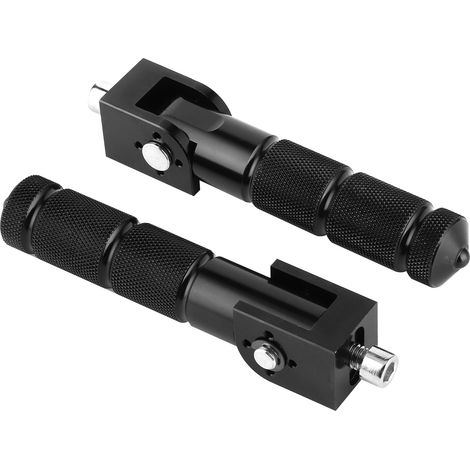 Aluminiumpedale Für Motorräder Und Elektroautos, 2 Stück, Universelle 90°-klappstütze, 8 Mm, Schwarz