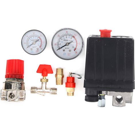 Druckventilschalter, 4-loch-druckregler, Manometer, Zubehör Für Luftkompressoren