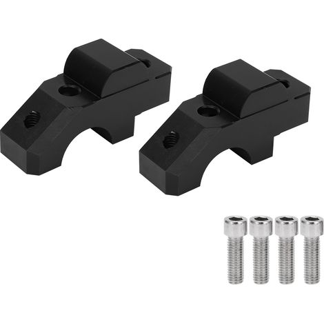 Cnc-gefräste Lenkerklemmung Aus Aluminiumlegierung, 2 Stück, Ersatzteil Für Yamaha Tracer 900/gt 2015–2019, Schwarz
