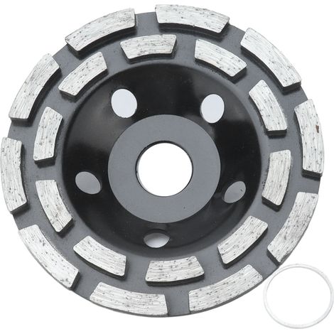 Diamantschleifscheiben-set, Vibrationsarme Schleifscheibe, Schwarz Für Stein Und Beton, 125 Mm Durchmesser