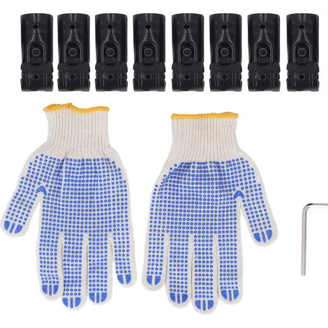 Sätze T-förmiger Klemmen (28 Mm), Inklusive Schrauben Und Muttern, Metall-endschienenklemmen Für Handlaufregale An Maschendrahtzäunen.