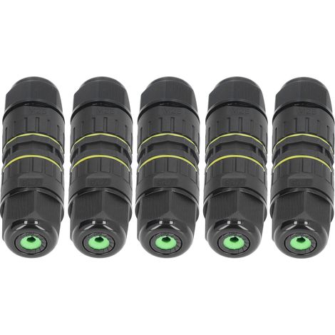 Gartenanschlussdose, M25 Led-leuchte, 3-adriger Kabelanschluss, Wasserdicht Nach Ip68, 9–12 Mm, 5 Stück